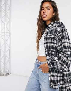 Клетчатая куртка oversized ASOS DESIGN-Мульти