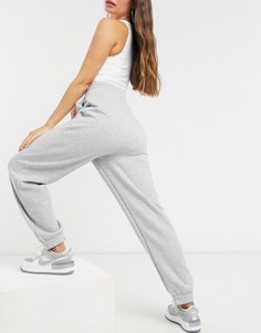 Джоггеры в стиле oversized серого меланжевого цвета ASOS DESIGN-Серый