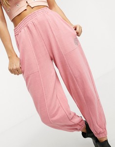 Розовые свободные джоггеры Bershka-Розовый