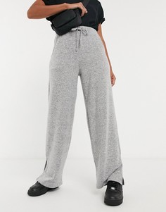 Серые ультрамягкие прямые джоггеры ASOS DESIGN-Серый