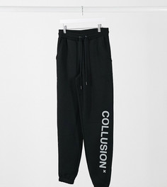 Черные джоггеры с логотипом COLLUSION Unisex-Черный
