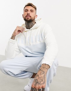 Oversized-худи с флисовой вставкой и логотипом ASOS Dark Future-Синий