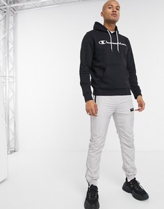 Худи черного цвета с логотипом Champion-Черный