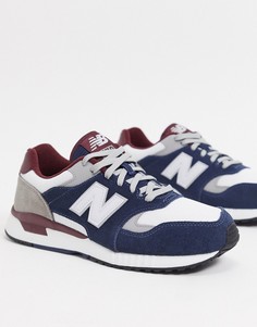 Темно-синие кроссовки New Balance 570-Темно-синий