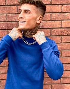 Синий свитшот ASOS DESIGN