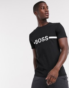 Черная футболка с логотипом Boss-Черный