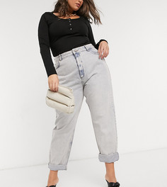 Свободные джинсы в винтажном стиле с завышенной талией ASOS DESIGN Curve-Синий