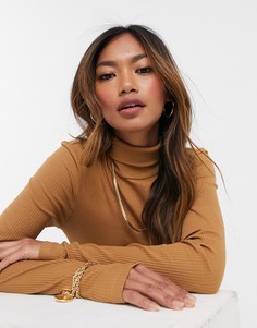 Бежевая водолазка Vero Moda-Коричневый