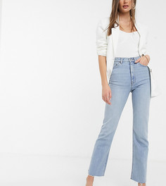 Светлые расклешенные джинсы до щиколотки с завышенной талией ASOS DESIGN Tall-Синий