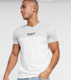 Белая футболка в стиле колор блок с логотипом на груди Hollister-Белый