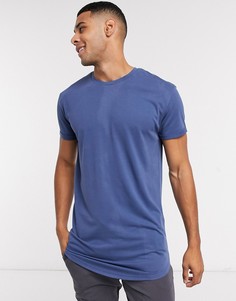 Длинная футболка Selected Homme-Синий