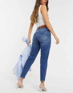 Синие джинсы в винтажном стиле Only Veneda-Синий
