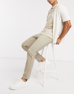 Узкие брюки Selected Homme-Бежевый