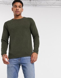 Джемпер хаки с рукавами реглан Jack & Jones Essentials-Зеленый