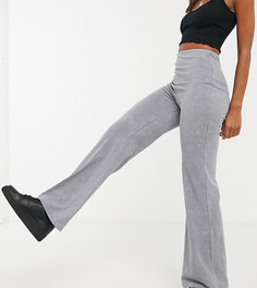 Свободные расклешенные брюки темно-серого цвета Reclaimed Vintage inspired-Серый