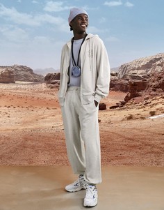 Джоггеры в стиле oversized унисекс ASOS 4505-Кремовый