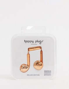 Золотисто-розовые наушники Happy Plugs-Бесцветный