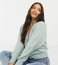 Зеленый кардиган с V-образным вырезом ASOS DESIGN Tall