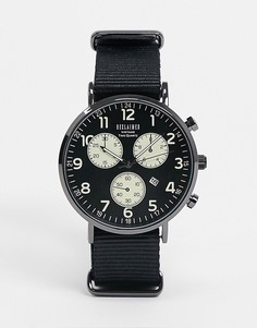 Часы с парусиновым ремешком Reclaimed Vintage-Черный