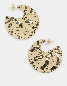 Золотистые серьги French Connection-Золотой