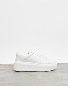 Белые кроссовки на платформе Truffle Collection-Белый