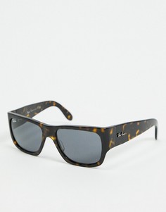 Квадратные солнцезащитные очки в черепаховой оправе Rayban 0RB2188-Коричневый