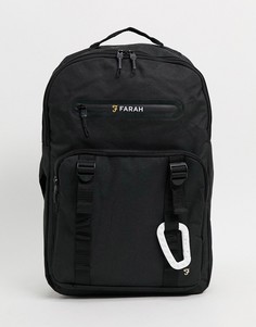 Черный рюкзак с карабином Farah Cadan