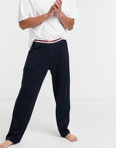 Темно-синие джоггеры для дома с логотипом на поясе Tommy Hilfiger-Темно-синий