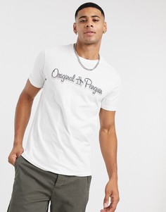 Белая футболка с логотипом Original Penguin-Белый