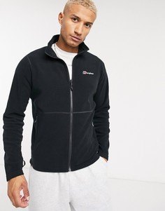 Черная флисовая куртка на молнии Berghaus-Черный