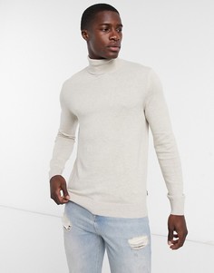 Бежевая водолазка Jack & Jones Essentials-Бежевый