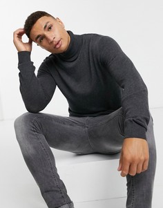 Темно-серая водолазка Jack & Jones Essentials-Серый