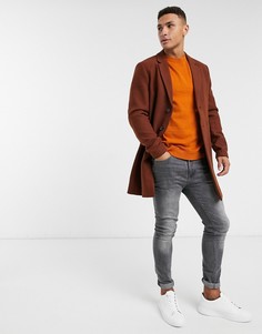 Бежевое пальто Jack & Jones Premium-Светло-коричневый