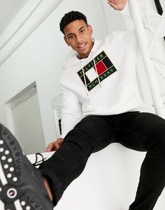 Белый худи с нашивкой-логотипом Tommy Hilfiger