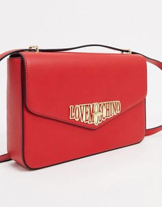 Красная сумка через плечо Love Moschino-Красный