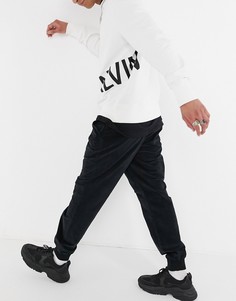 Черные вельветовые брюки Calvin Klein Jeans-Черный