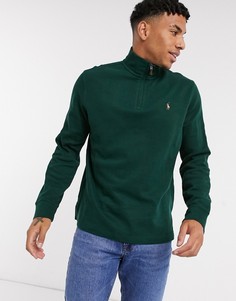 Зеленый свитшот с молнией Polo Ralph Lauren