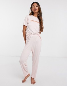 Пижама с надписью "playmate" Adolescent Clothing-Розовый