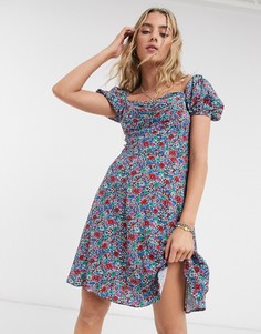 Платье с цветочным принтом Pepe Jeans-Мульти