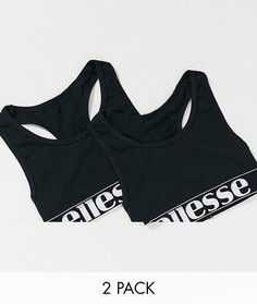Набор из 2 укороченный бюстгальтеров Ellesse-Черный
