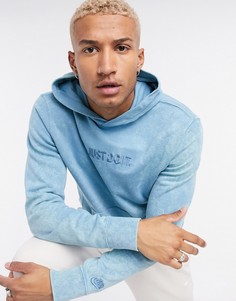 Синий худи с надписью "Just Do It" Nike