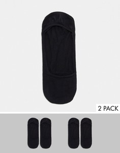 Набор из 2 пар незаметных носков BOSS-Черный