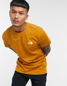 Коричневая футболка The North Face Simple Dome-Коричневый