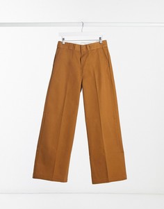 Коричневые широкие брюки Dickies-Коричневый