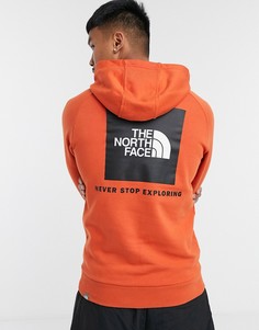 Коричневый худи с рукавами реглан The North Face Red Box