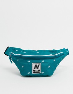 Сине-зеленая сумка-кошелек на пояс с логотипом New Balance-Зеленый