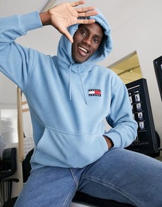 Худи из флиса с логотипом Tommy Jeans-Синий
