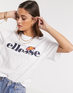 Белая футболка бойфренда ellesse-Белый