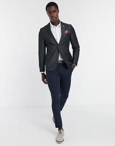 Приталенный блейзер Ted Baker-Серый