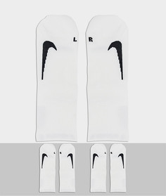 Набор из 2 пар носков с логотипом Nike Running-Белый